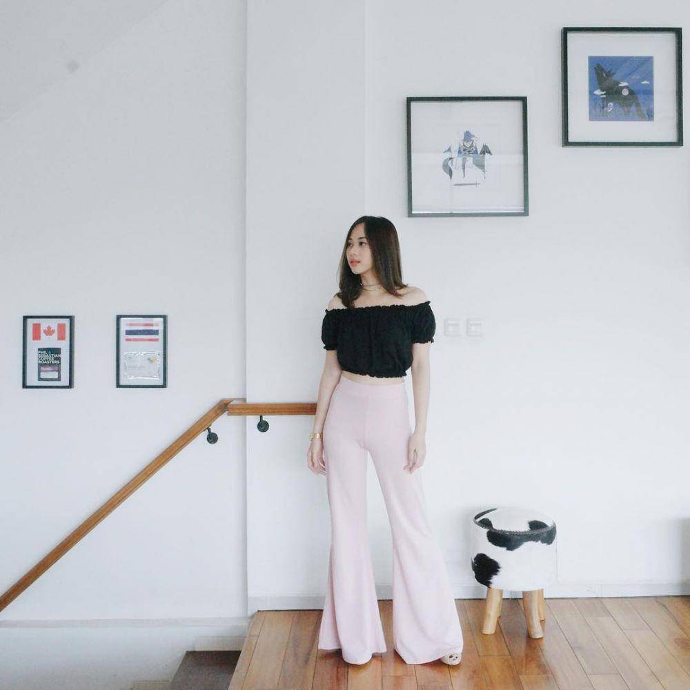 OOTD celana panjang ala Aurel Valen (instagram.com/Aurel Valen)