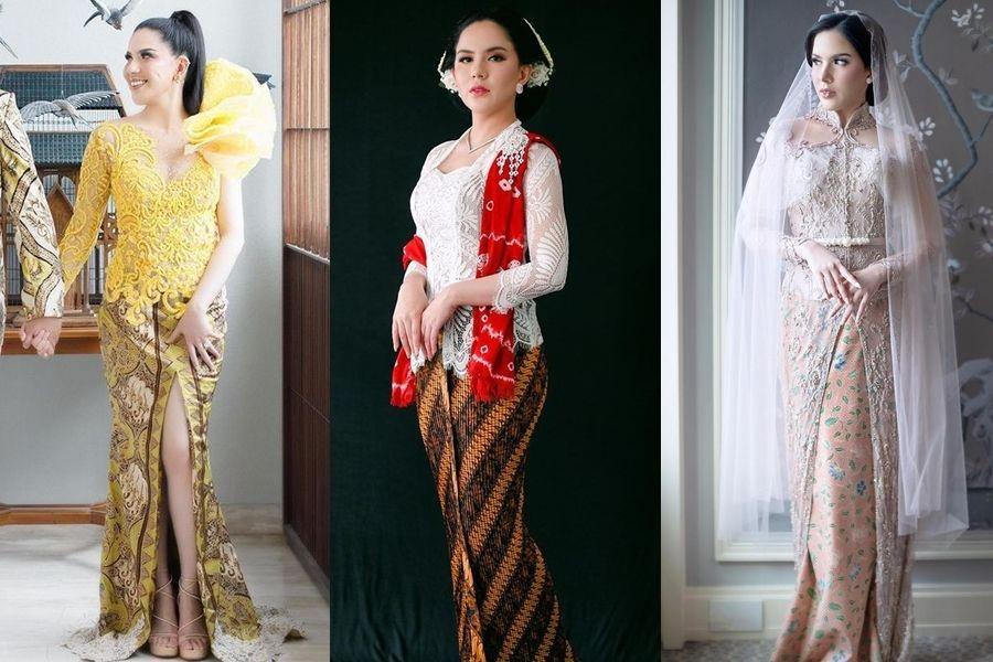 10 Inspirasi Kebaya ala Sally Adelia, Sontekan Gaya bak Kaum Bangsawan