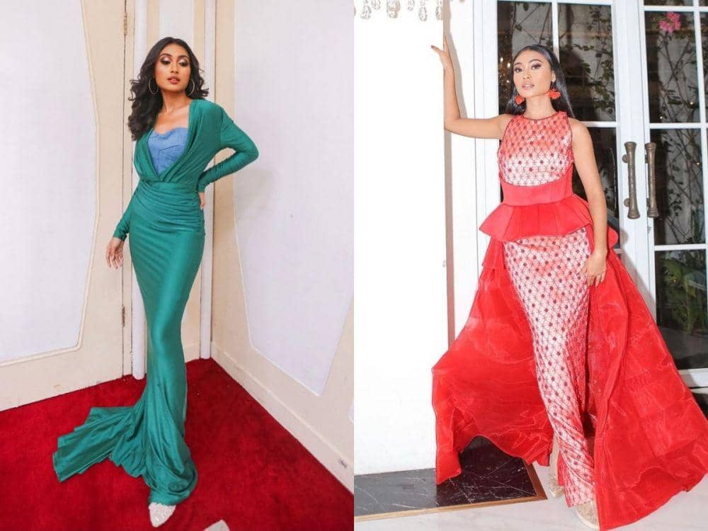 9 Potret Novia Bachmid Anggun Banget Pakai Gaun Malam, Stunning!