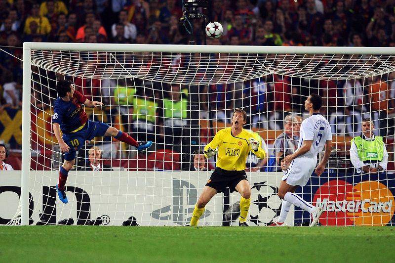 Barcelona versus Manchester United pada 2009. (twitter.com/ChampionsLeague)