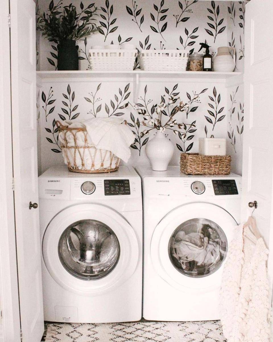 Desain Laundry Room (instagram.com/houseofhire)