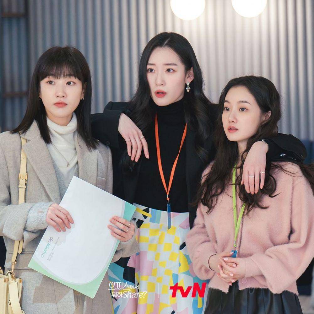cuplikan drama O'PENing: What Are You Doing in the Office, Share? (instagram.com/tvn_o.pening)
