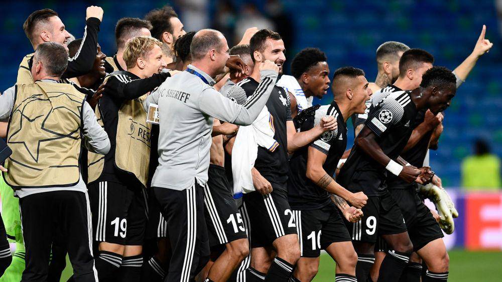 Sheriff Tiraspol sempat mengalahkan Real Madrid di babak grup UCL 2021/2022. (skysports.com)