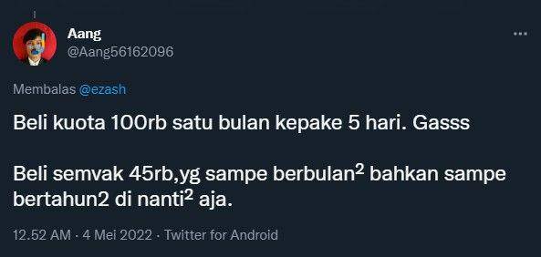 cuitan keresahan warganet tentang pembayaran cash dan cashless (twitter.com/Aang56162096)