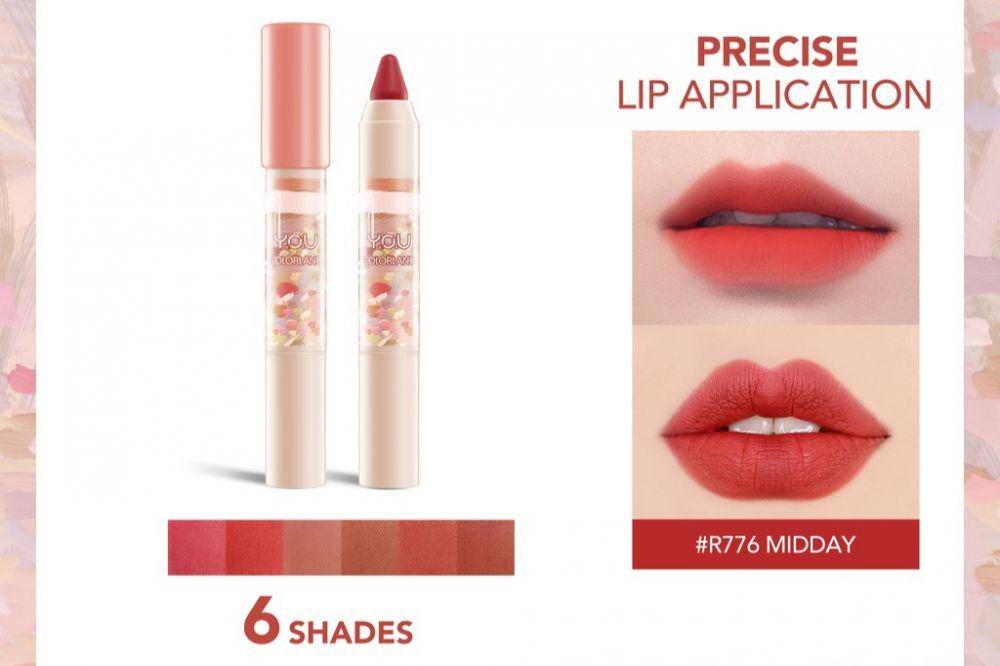 Y.O.U Colorland Lip Crayon Velvet Matte Finish & Nourishing (shopee.co.id/youbeautyofficial)
