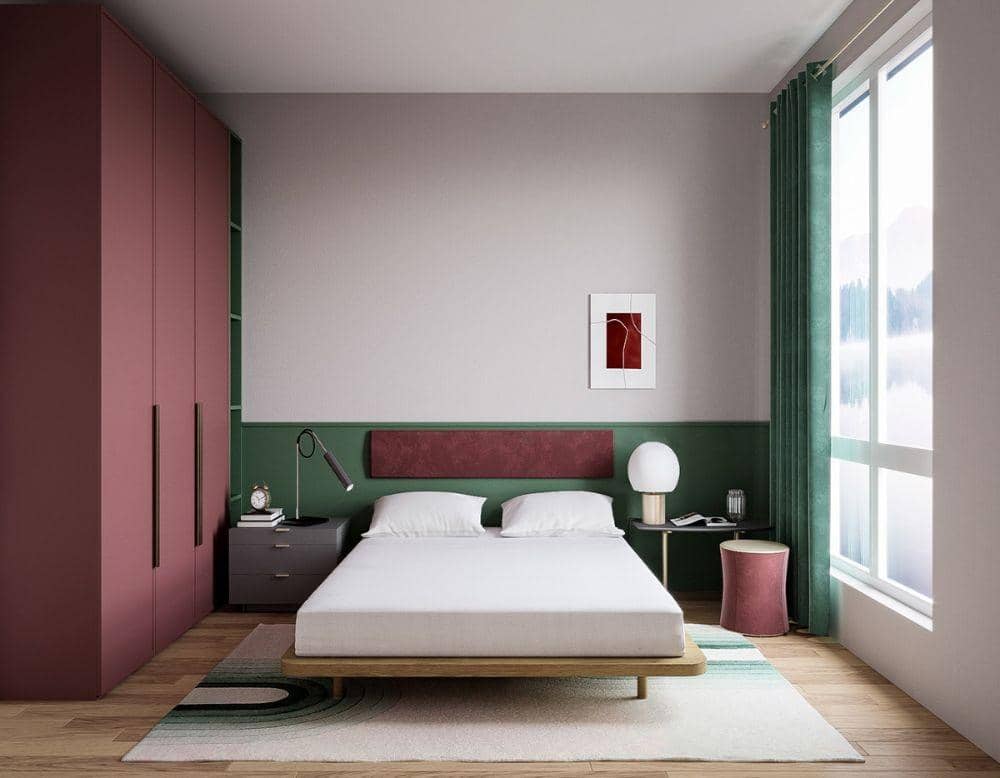 inspirasi kamar two tone (sohu.com)