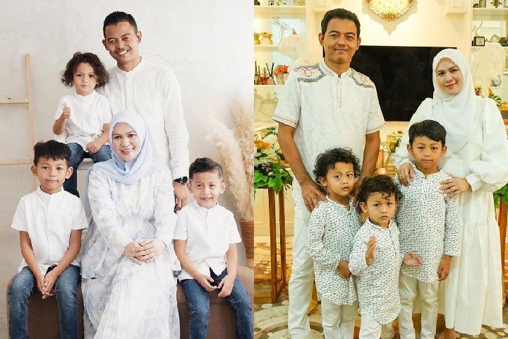 Punya 3 Jagoan Kecil, 10 Potret Bahagia Keluarga Ovie Wali Band