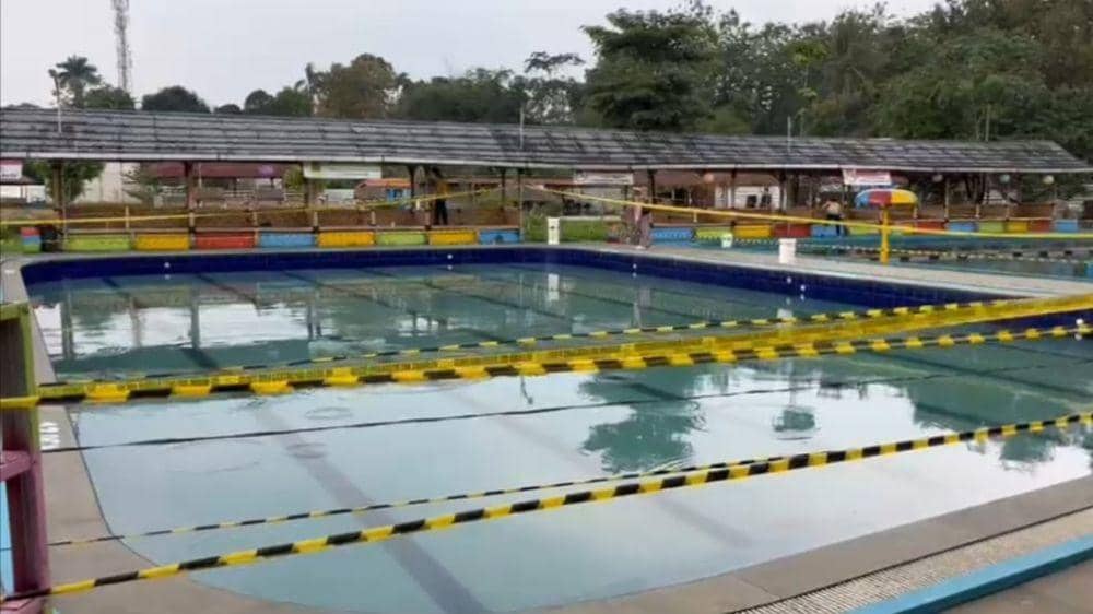 Lokasi kolam renang dewasa di Taman Herbal Insani, Kelurahan Duren Seribu, Kecamatan Bojongsari, Kota Depok. (Istimewa)