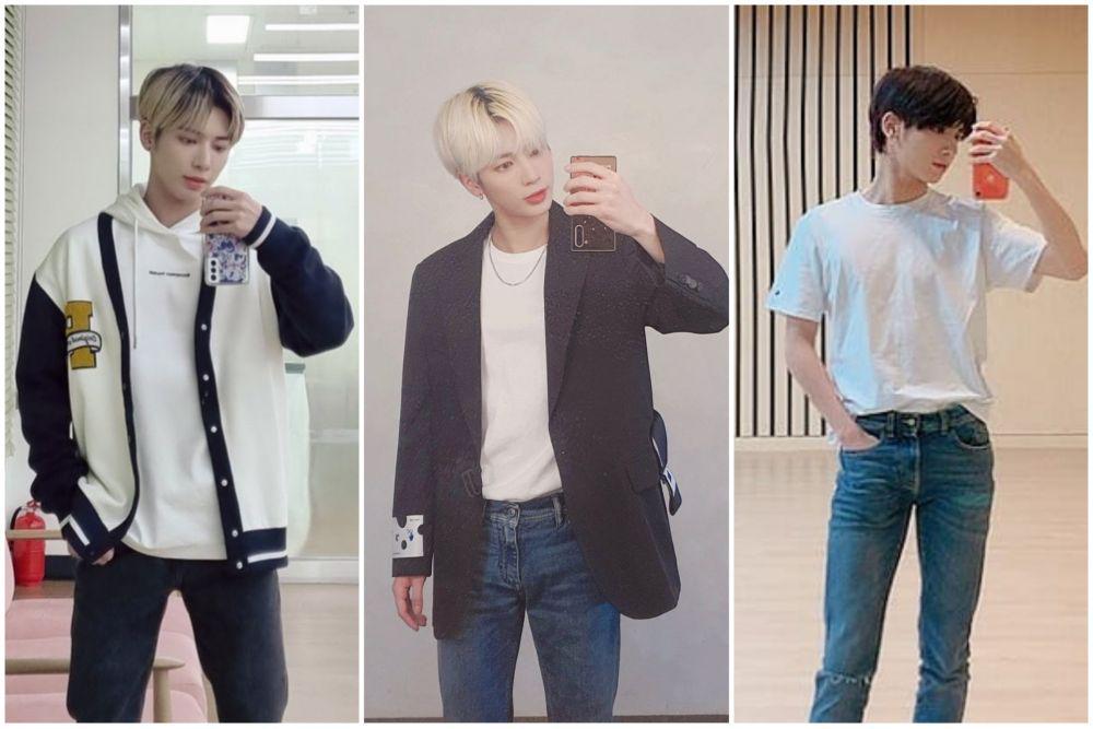 9 Ide Outfit Sambil Mirror Selfie ala Taehyun TXT yang Simpel Abis!
