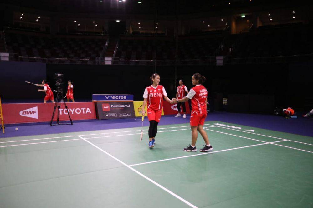 Persiapan beregu putri Indonesia jelang Uber Cup 2022 (Dok.PP PBSI)