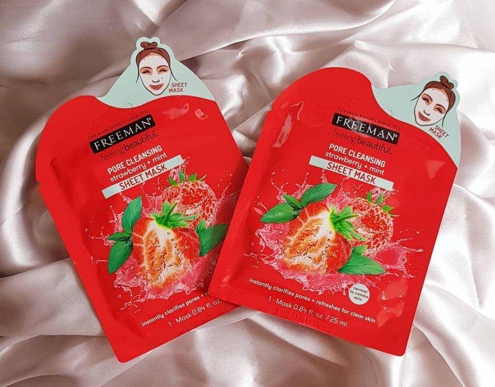 Freeman Pore Cleansing Strawberry + Mint Sheet Mask (instagram.com/violetteshoppa)