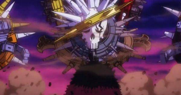 Kid menggunakan Punk Rotten di depan Kaido ( Dok. Toei Animation / One Piece )