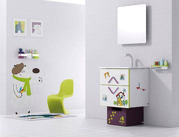 ilustrasi kamar mandi anak-anak (pinterest.com/Home Design Lover)