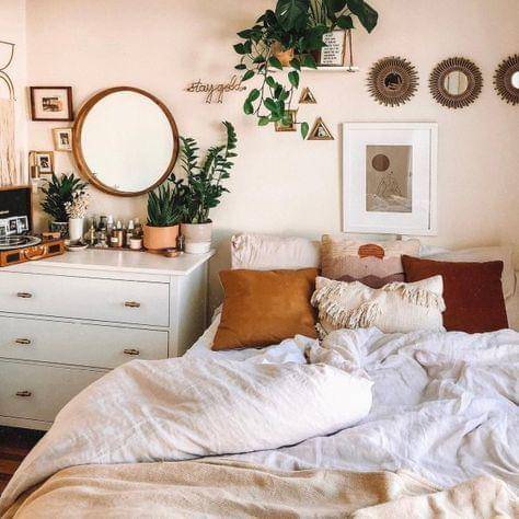 ilustrasi kamar tidur musim gugur (pinterest.com/Nanma)