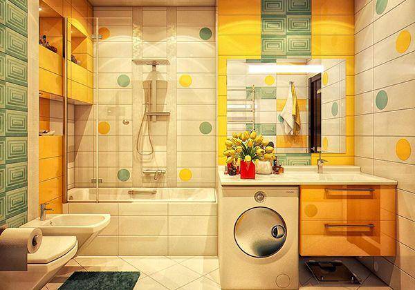ilustrasi kamar mandi anak-anak (pinterest.com/Home Design Lover)