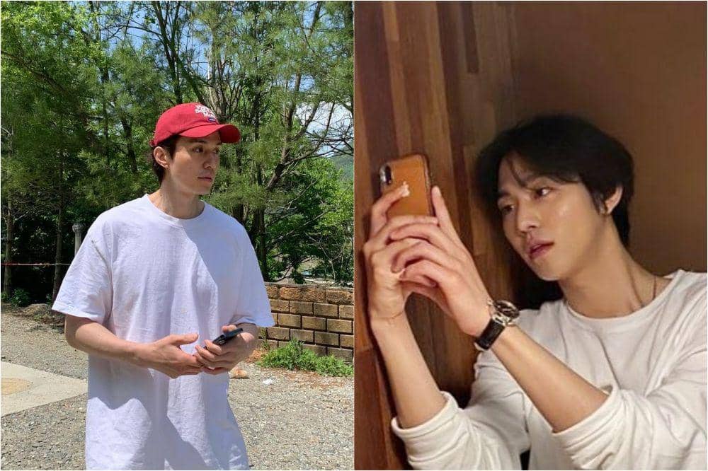 10 Potret Artis Korea Cowok Pakai Kaus Putih, Serasa Mudah Digapai!