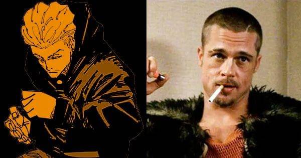 Karakter Kinji yang terinspirasi dari Tyler Durden dari Fight Club ( Dok. Shueisha / Jujutsu Kaisen) ( Dok. Twentieth Century Studios / Fight Club )