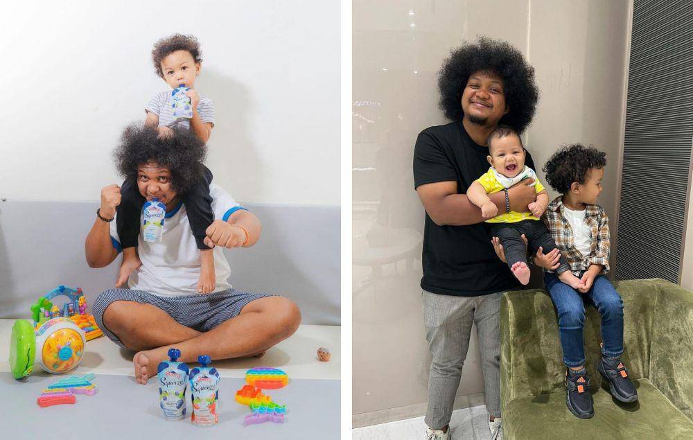 kolase potret Babe Cabita dan buah hati (instagram.com/babecabiita | instagram.com/fatiyw)