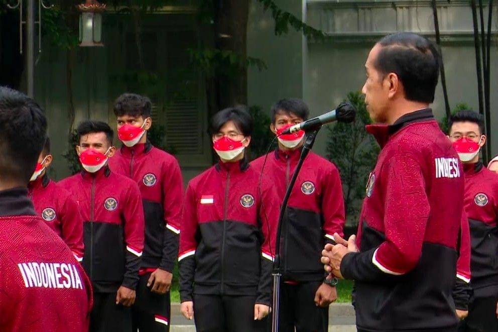 Presiden Jokowi lepas Tim Indonesia Menuju Sea Games Vietnam (youtube.com/Sekretariat Presiden)