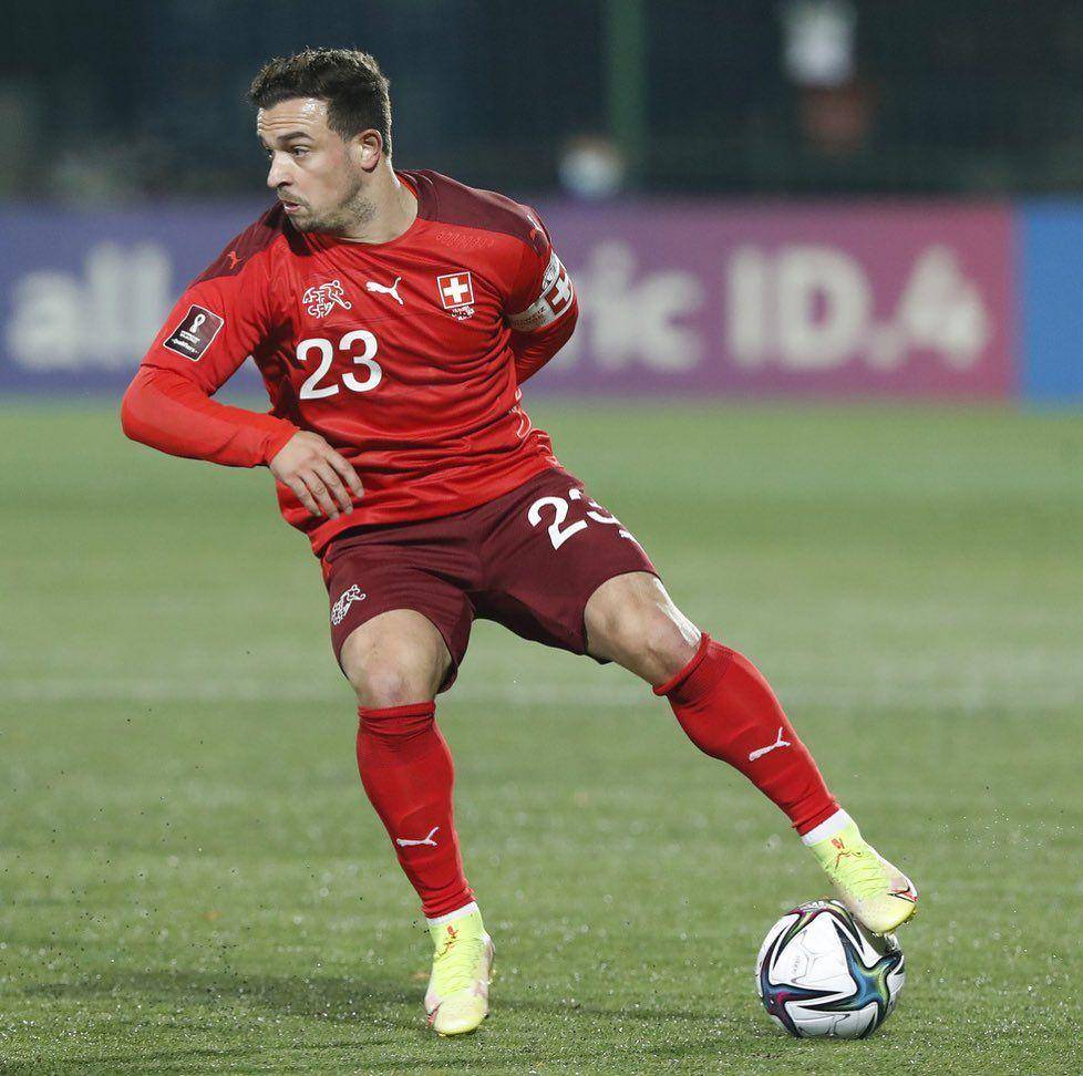 Xherdan Shaqiri saat membela Timnas Swiss. (instagram.com/shaqirixherdan)