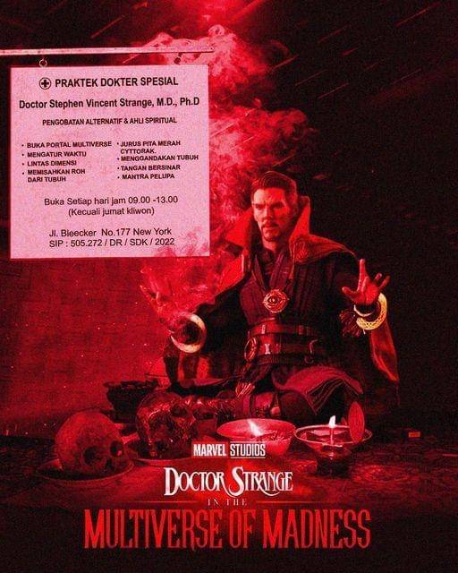 Ketika Dr. Strange buka praktek ( Dok. facebook.com/Kamengski )