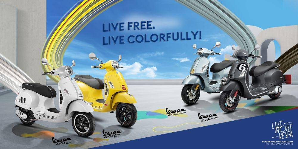 Warna baru Vespa GT Family (Piaggio Indonesia)