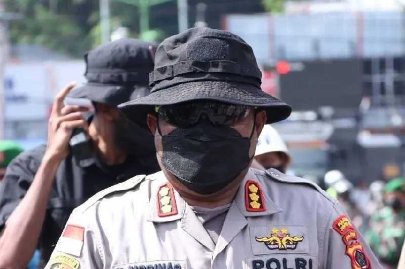 Kepala Polresta Jayapura Kota, Komisaris Besar Polisi Gustav Urbinas. (ANTARA/HO/Polresta Jayapura Kota).