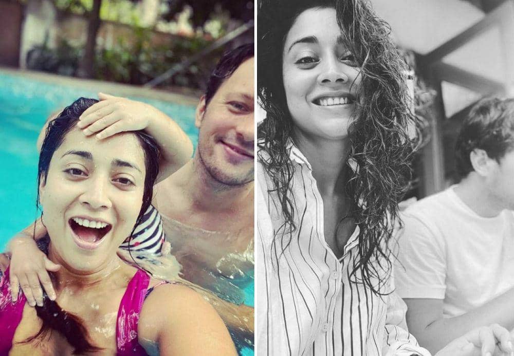 9 Potret Liburan Shriya Saran di Goa Bareng Suami Bulenya