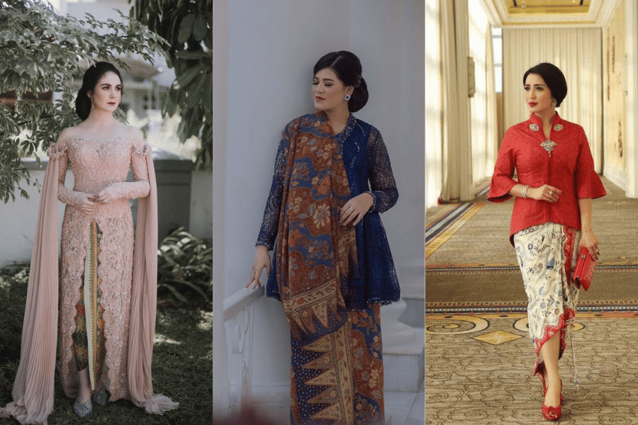 10 Ide Kebaya Modern ala Istri Pejabat, Modifikasi Gayanya Stunning