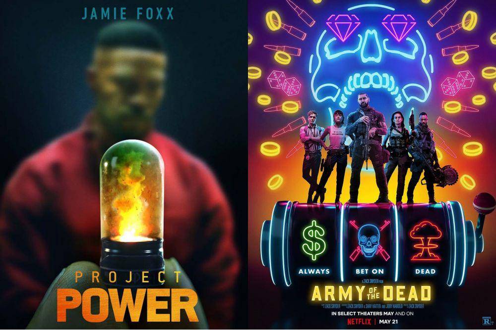 Project Power (2020) dan Army Of The Dead (2021) (instagram.com/netflixfilm)