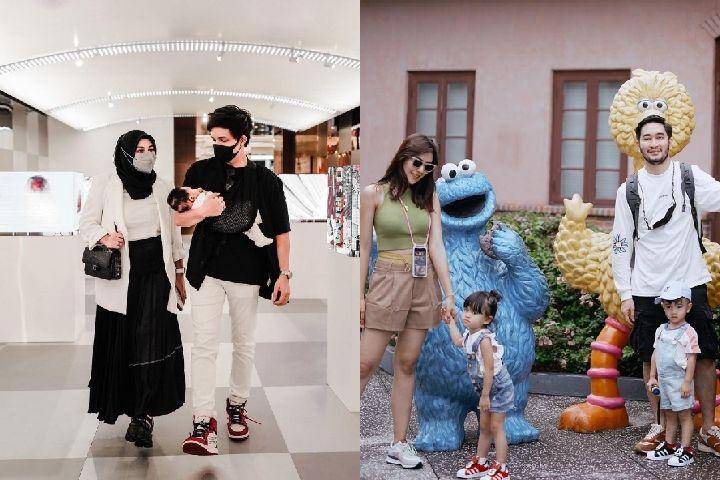potret keluarga artis nikmati libur Lebaran di Singapura (instagram.com/attahalilintar | instagram.com/syahnazs)