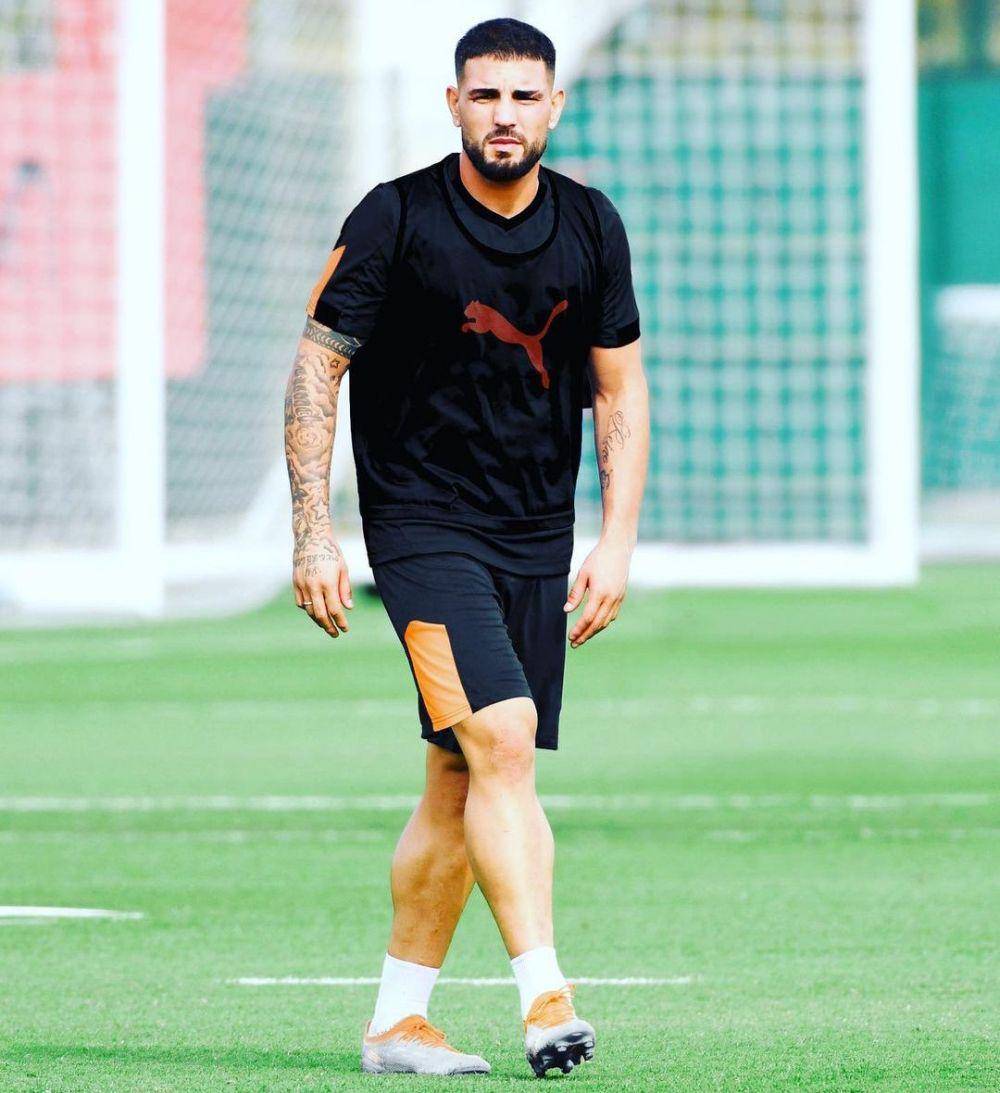 Andy Delort saat menjalani sesi latihan bersama OGC Nice. (instagram.com/andydelort7)