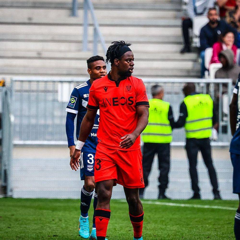 Jordan Lotomba ketika memperkuat OGC Nice di Ligue 1. (instagram.com/jordanlotomba)