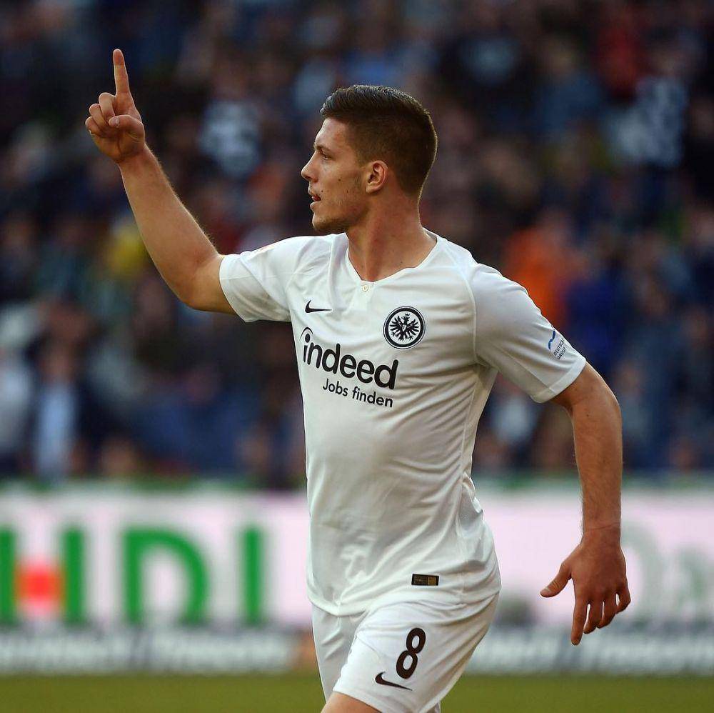 Luka Jovic saat masih membela Frankfurt. (instagram.com/lukajovic)
