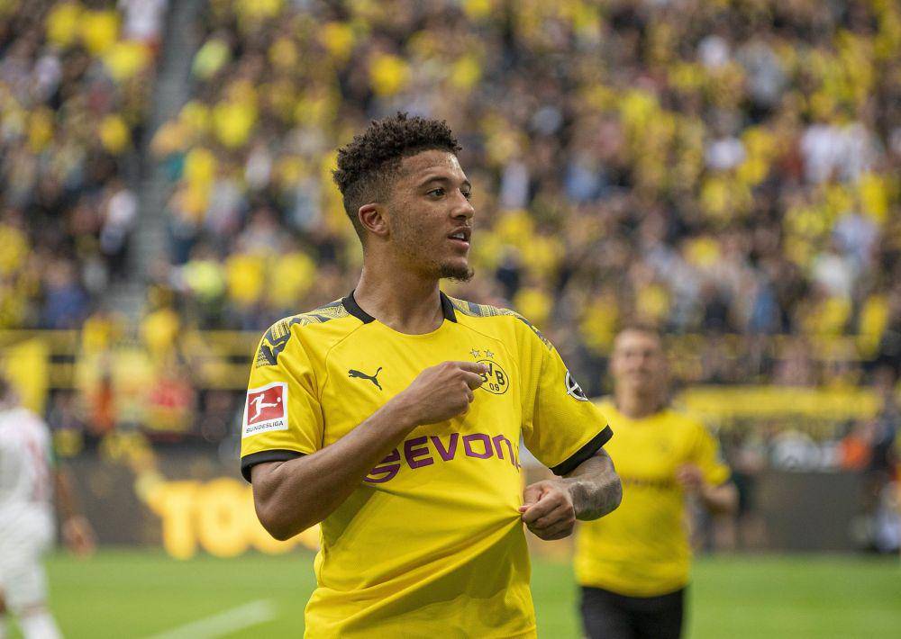 Jadon Sancho ketika masih bermain untuk Borussia Dortmund. (twitter.com/Squawka)
