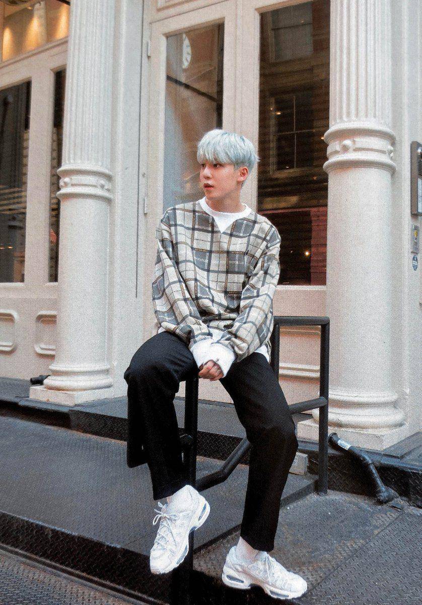 Referensi style OOTD ala Yunho ATEEZ (twitter.com/rareateez)