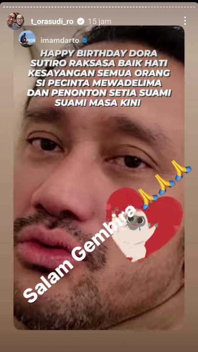potret ucapan selamat ultah untuk Tora Sudiro (instagram.com/t_orasudi_ro)