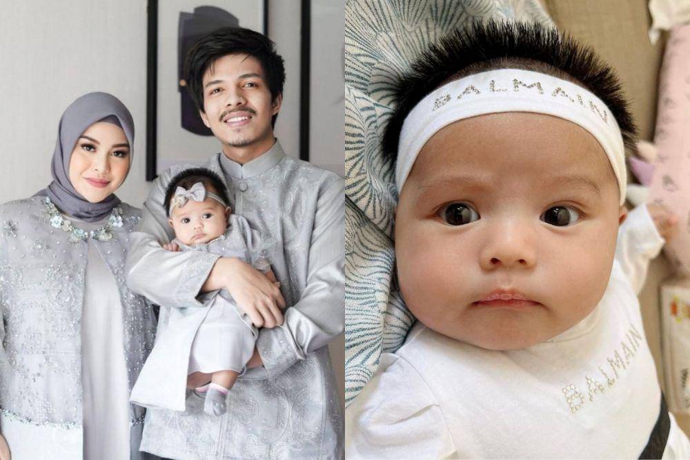 kolase potret Ameena saat pakai bandana (instagram.com/ameenaatta)