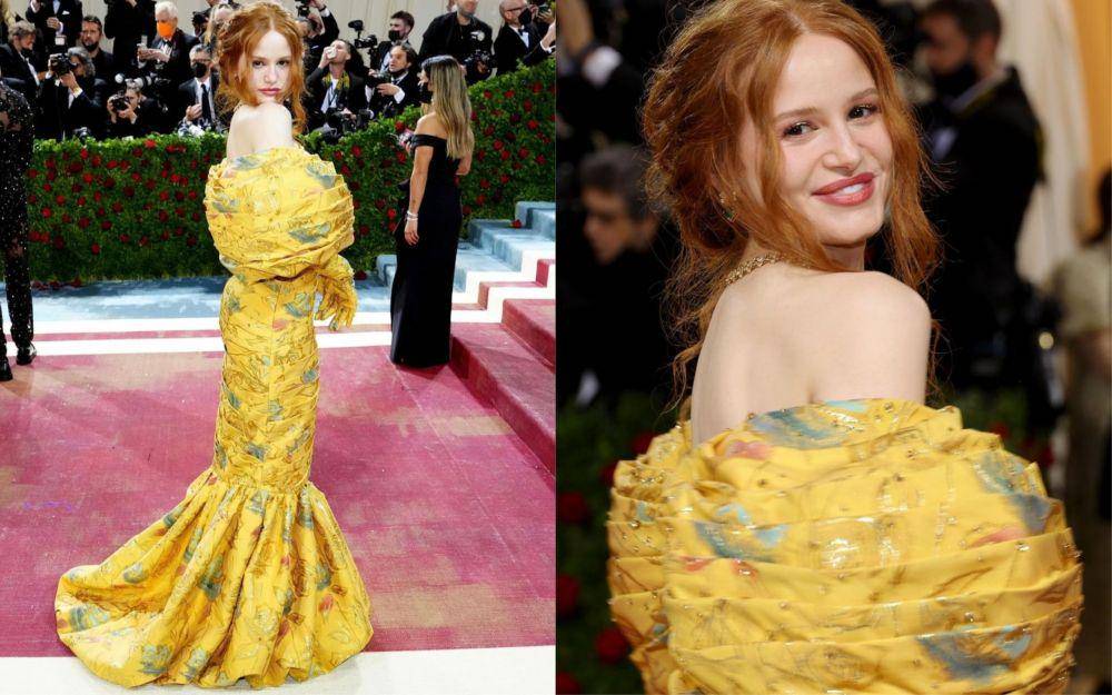 Madelaine Petsch saat menghadiri acara Met Gala 2022 (instagram.com/madelame)