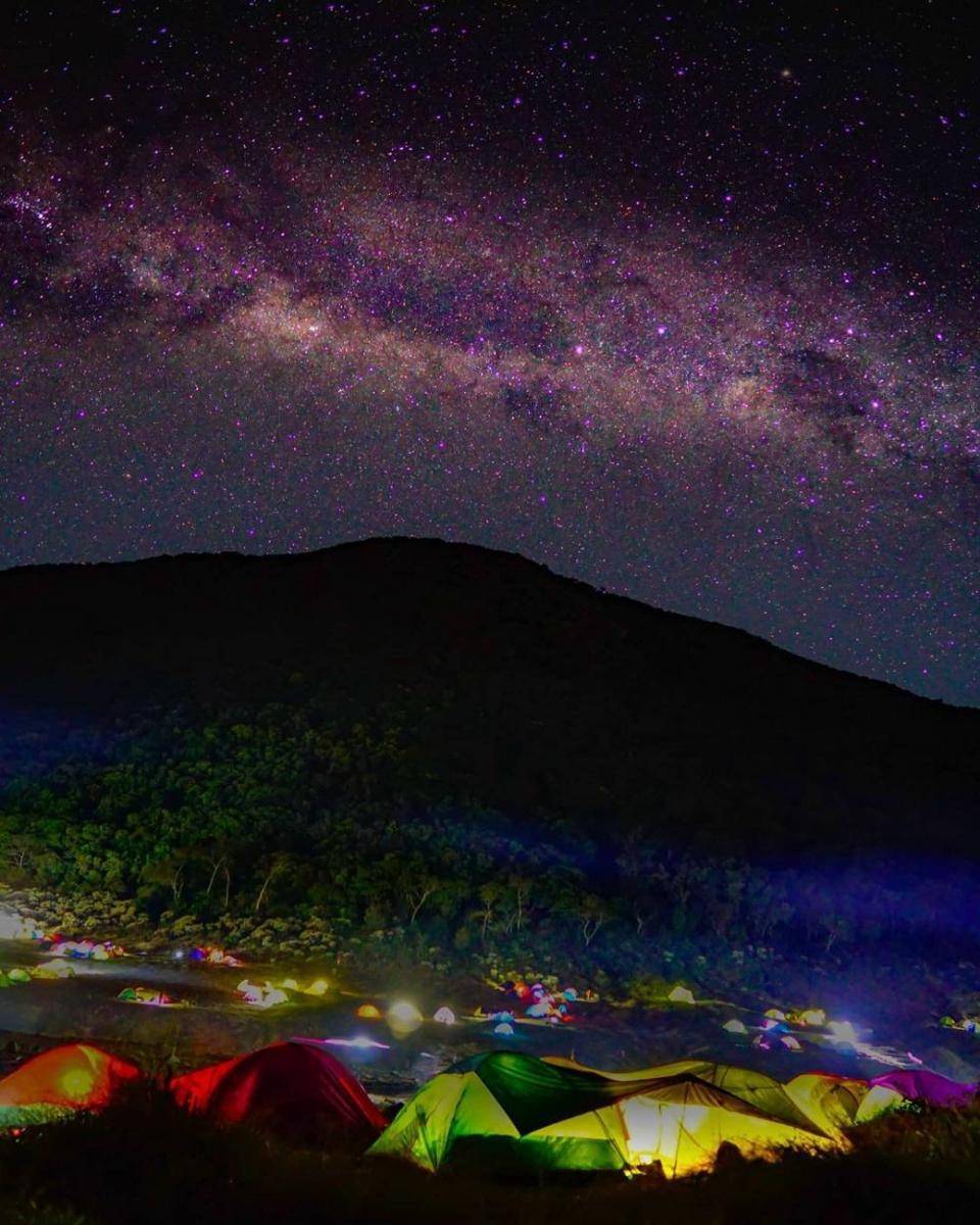Milky way Gunung Gede, Bogor (instagram.com/young_mhoto)