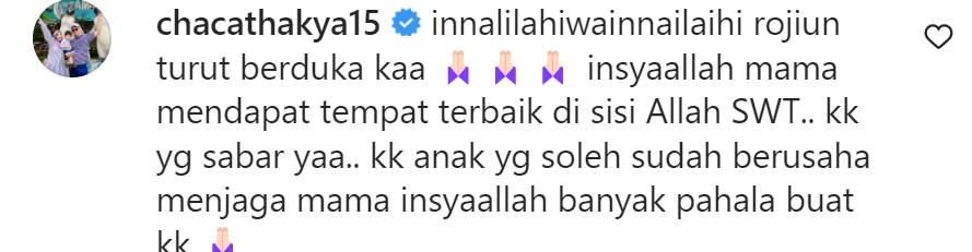 Ucapan duka artis (instagram.com/kikifarrel_)