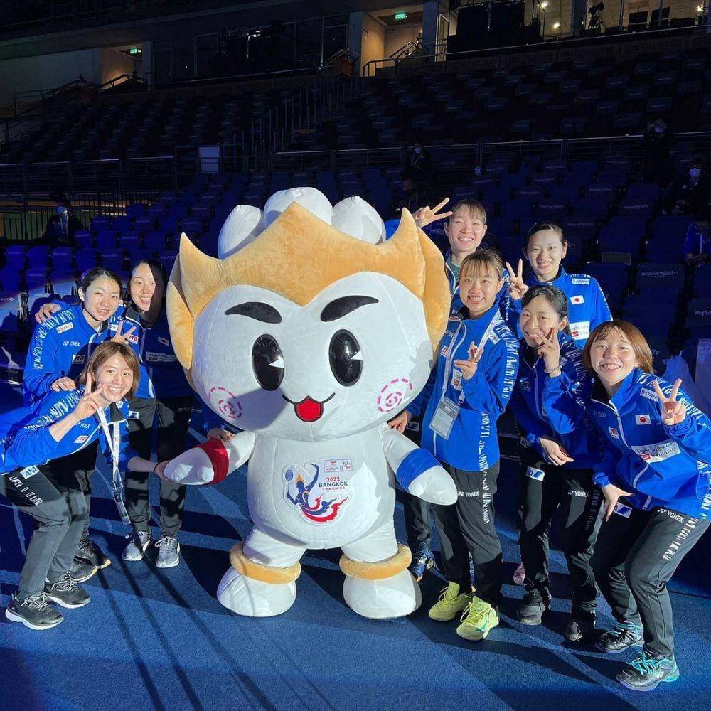 Tim beregu putri Jepang di Uber Cup 2022 (Instagram.com/bwf.official)