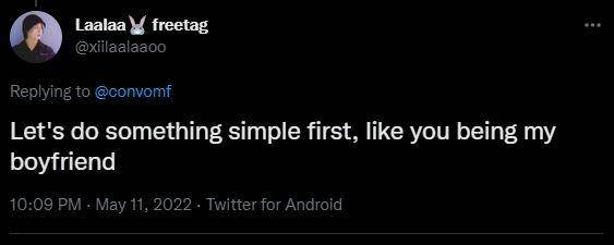 Pick up line flirting (twitter.com/xiilaalaaoo)