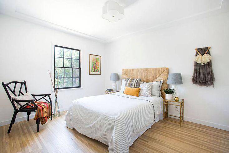 ilustrasi kamar tidur bohemian estetik (pinterest.com/Home Design Lover)