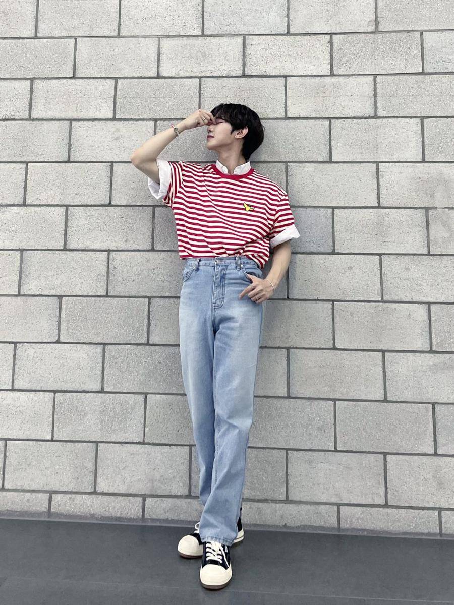 Ide style OOTD ala Yeosang ATEEZ (twitter.com/ATEEZofficial_)