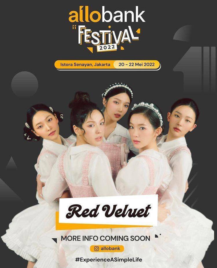 Red Velvet di Allo Bank Festival (instagram.com/allobank)