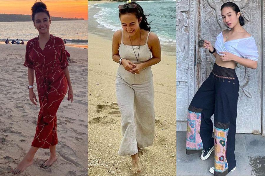 9 OOTD Liburan ala Naomi Zaskia, Gayanya Tetap Trendi saat Jalan-jalan
