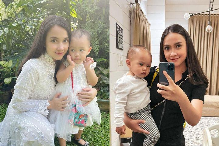 10 Potret Cekatan Anjani Dina Mengasuh Putrinya, Calon Mama Dua Anak!