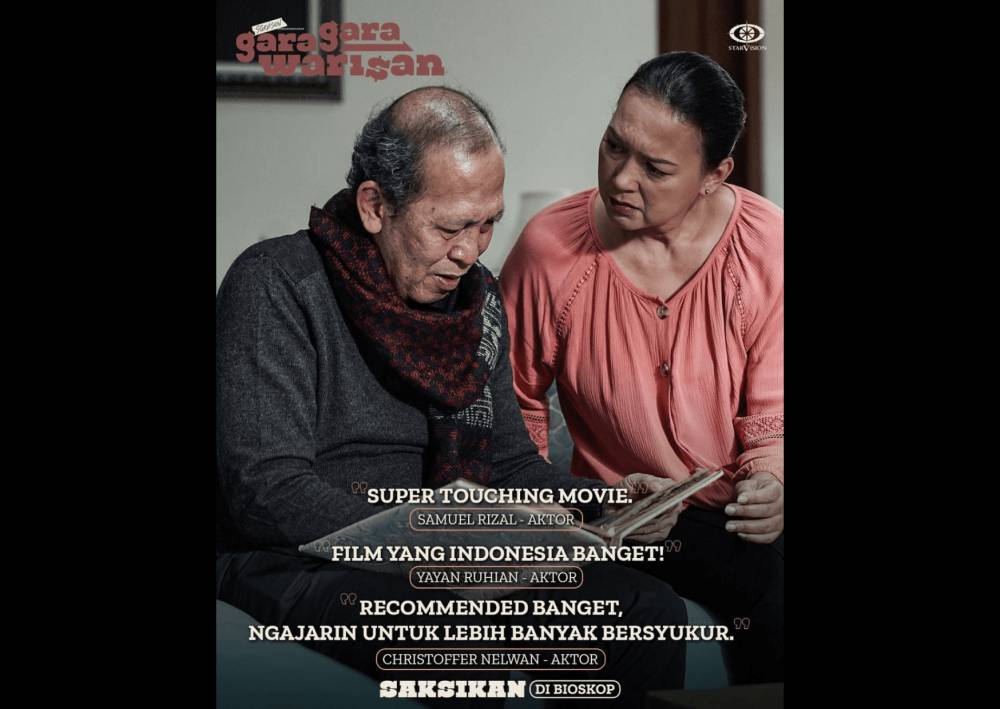 Salah satu scene dalam film gara-gara warisan disertai komentar positif untuk filmnya (instagram.com/garagarawarisan)