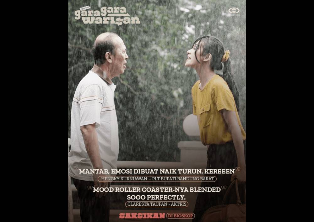 Scene drama dalam film gara-gara warisan disertai komentar positif untuk filmnya (instagram.com/garagarawarisan)